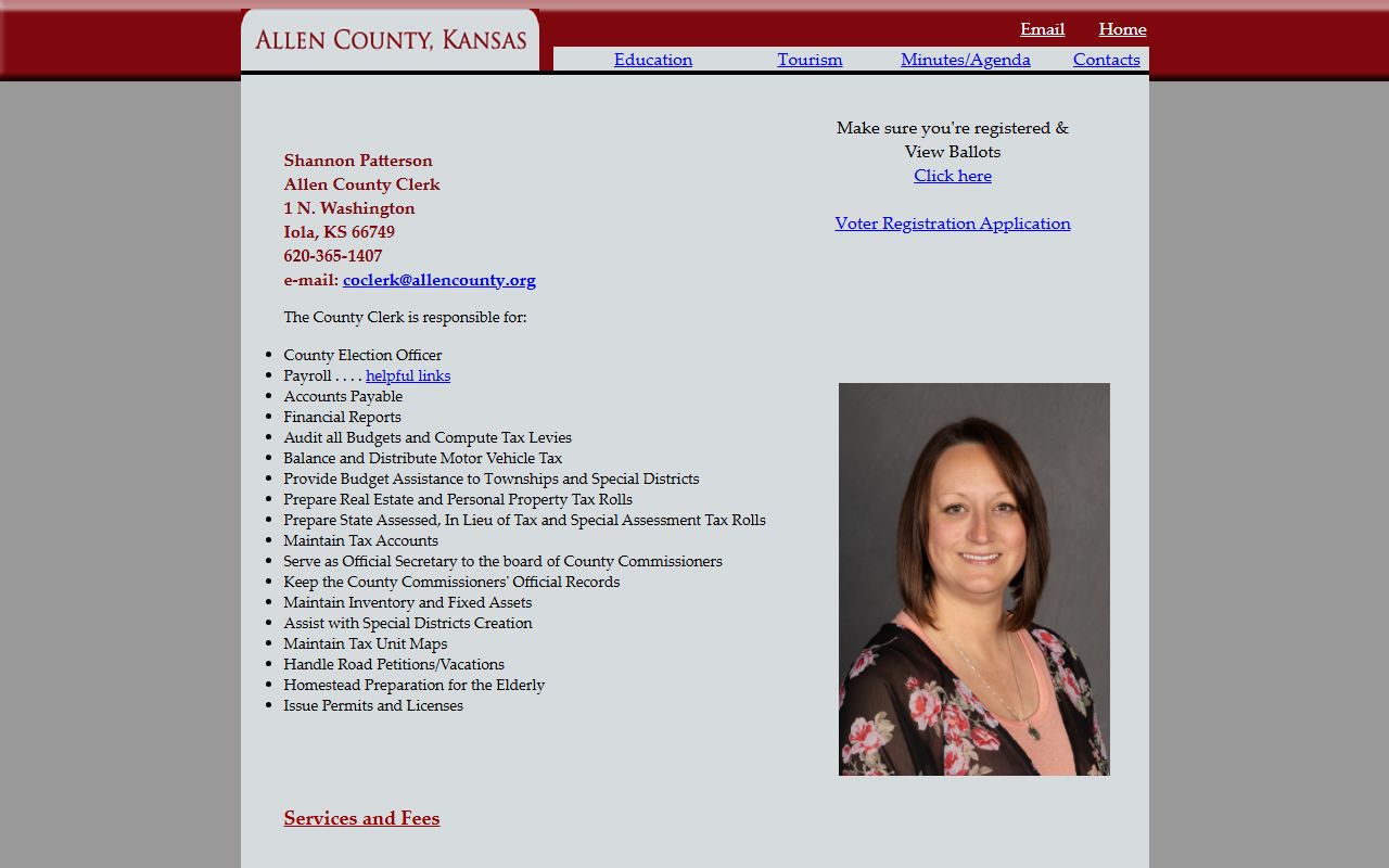 Allen County jail mugshots KORA county clerk request route